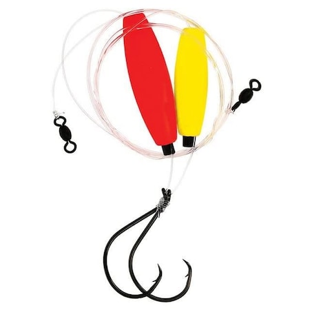 Eagle Claw Catfish Santee Rig 2 Rigs Per Pk One Red One Green ECSCR